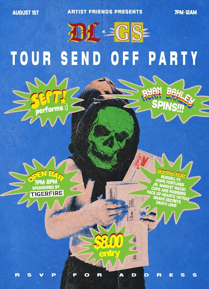 Death Lens and Grave Secrets Tour Send Off Party
