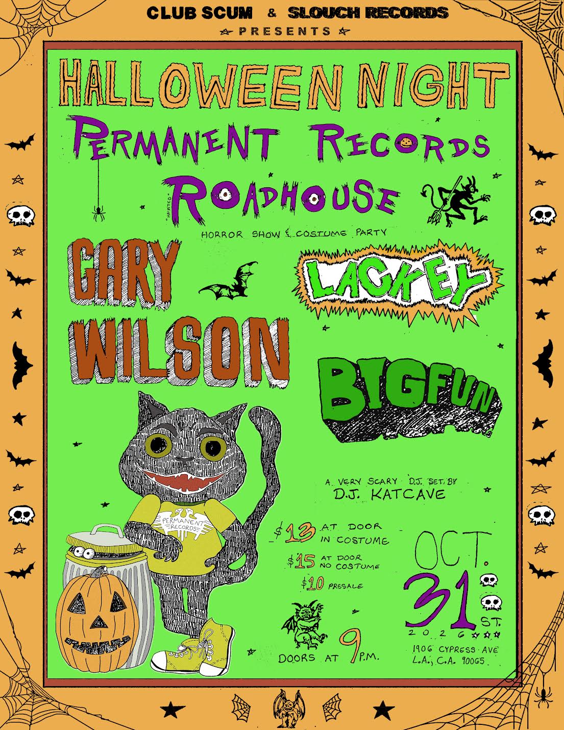 Halloween Night with Gary Wilson / Lackey / Bigfun
