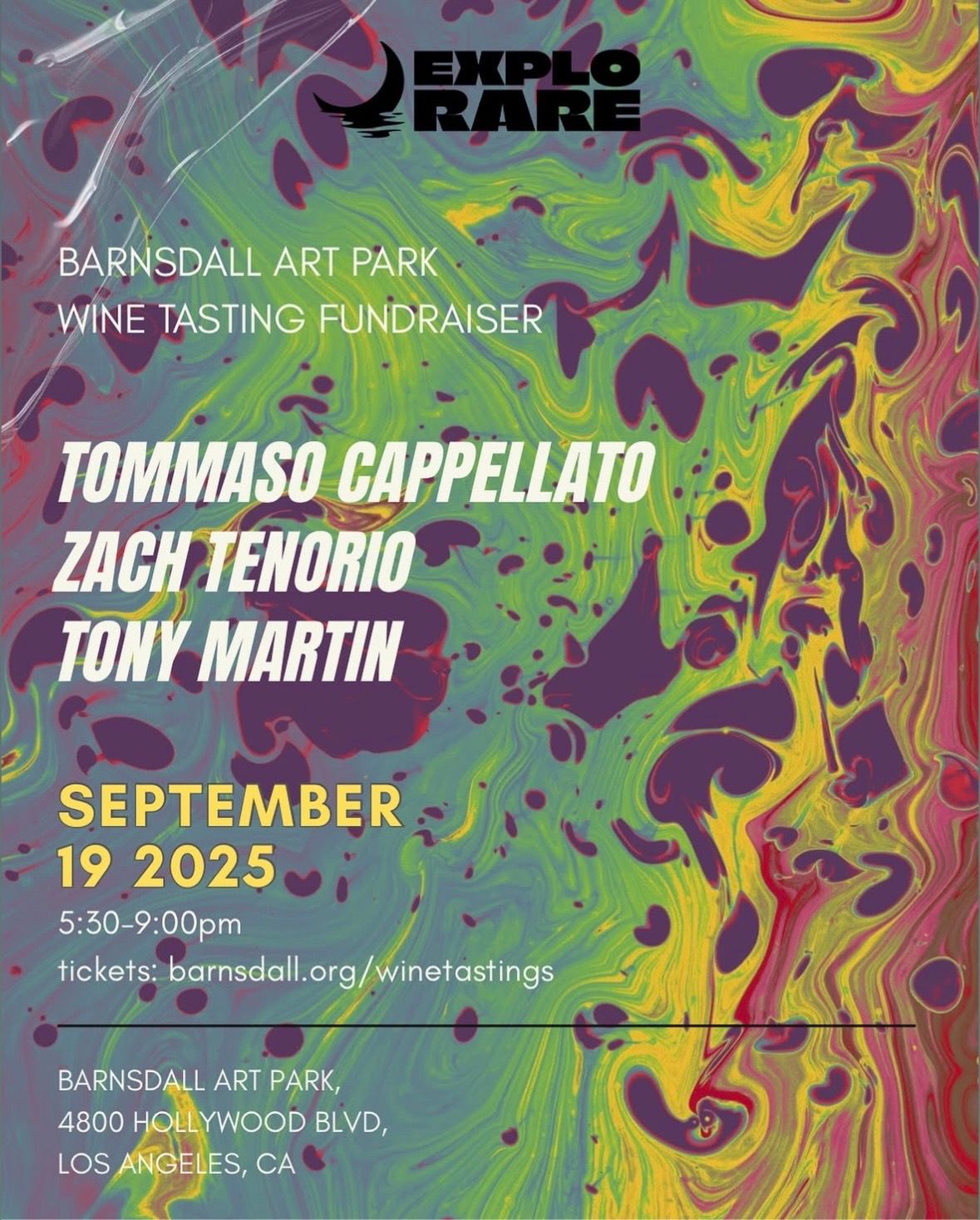 Barnsdall Wine Tasting with Tommaso Cappellato / Zach Tenorio / Tony Martin
