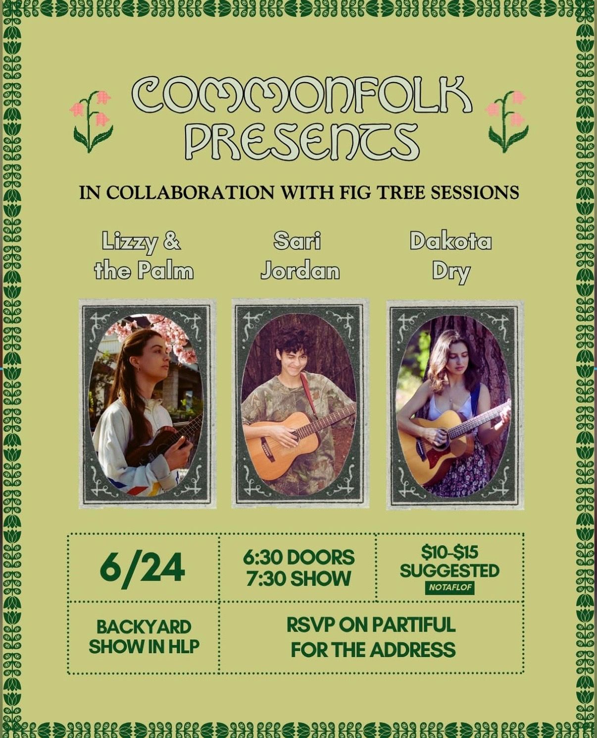 Sari Jordan / Lizzy & the Palm / Dakota Dry