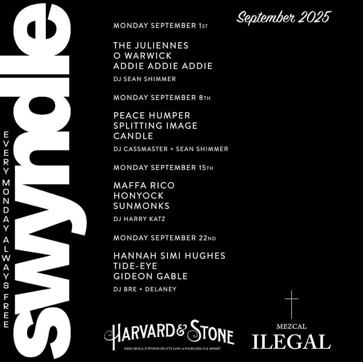 Hannaah Simi Hughes / Tide-Eye / Gideon Gable / DJ Bre + Delaney