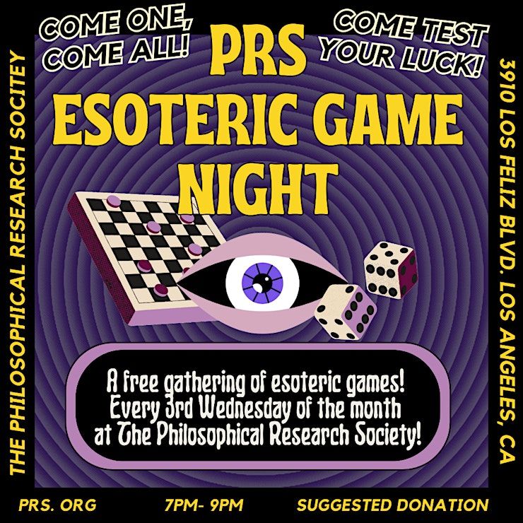 Esoteric Game Night