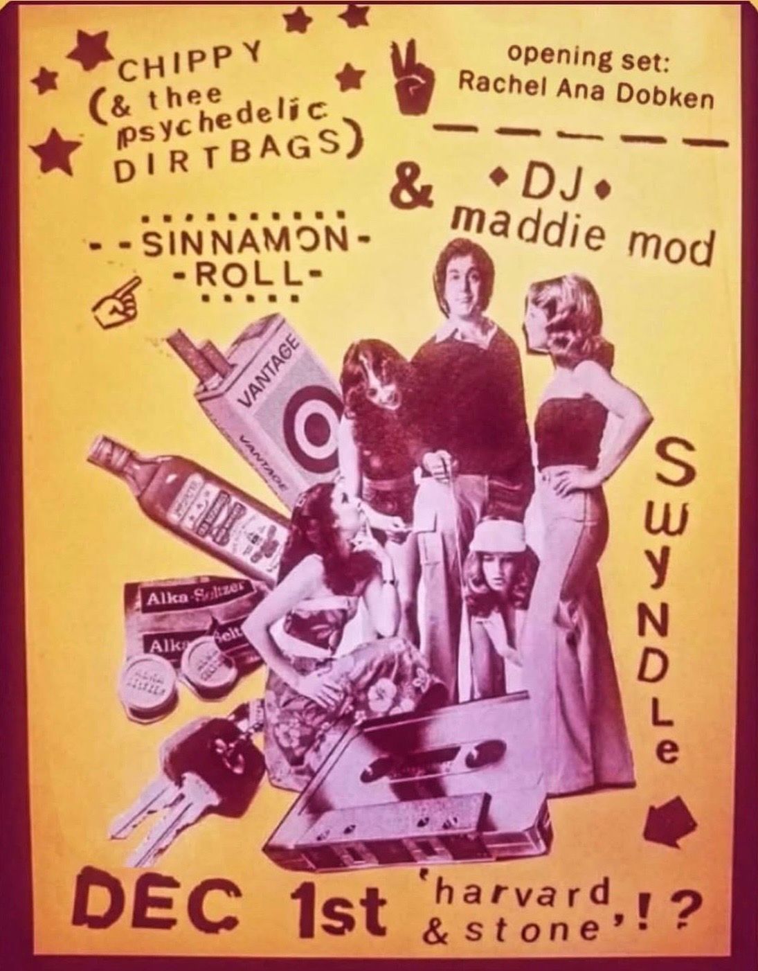 Rachel Ana Dobkin / Chippy & thee Psychedelic Dirtbags / Sinnamon Roll / DJ Maddie Mod 