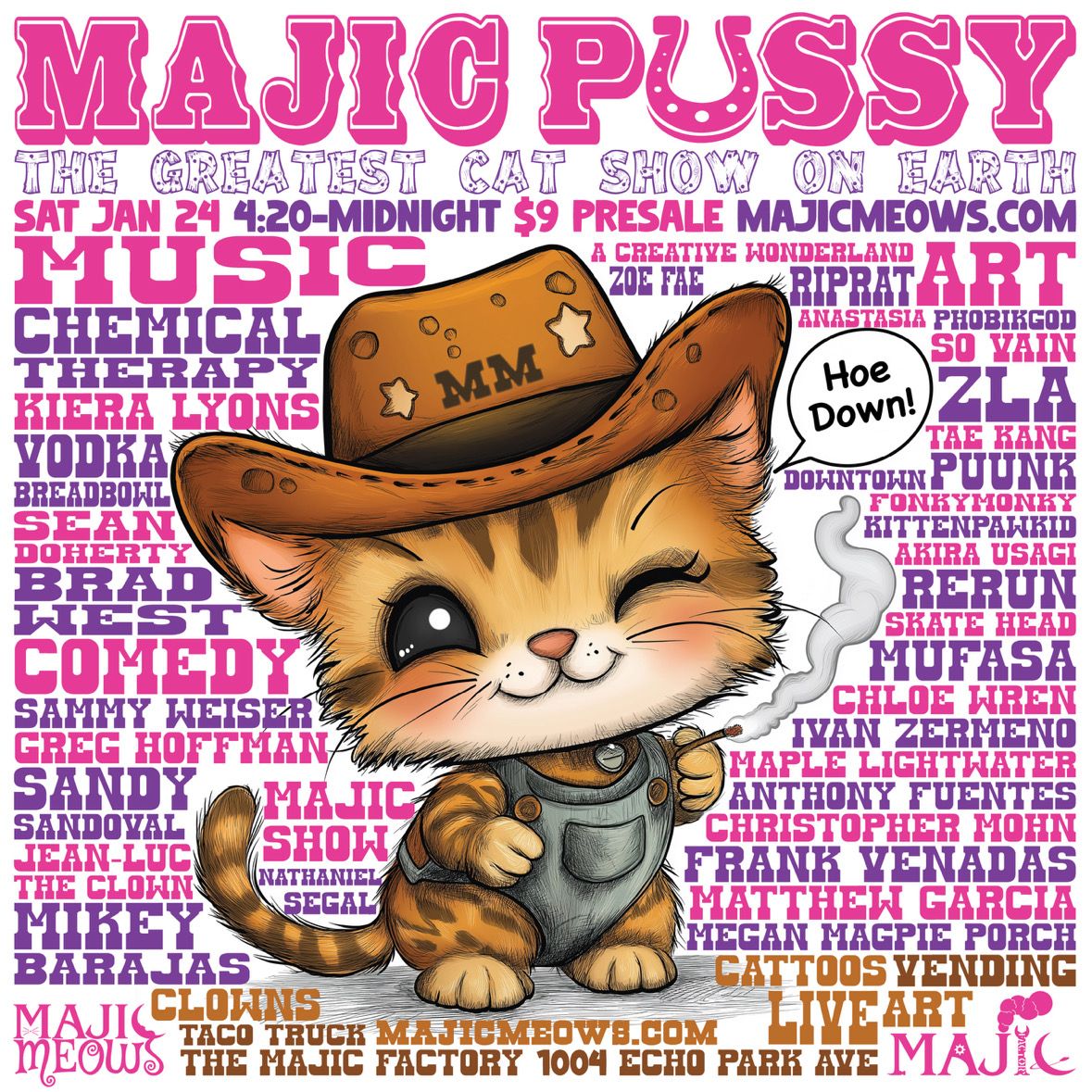 Majic Pussy - Music Art Comedy Festival