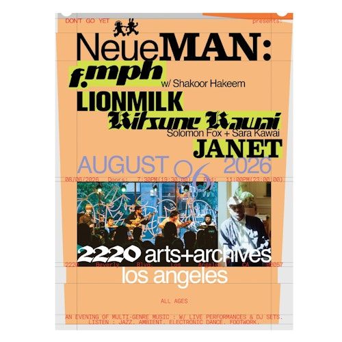 The Signal Tour: f.mph / Lionmilk / Kitsune Kawai / JANET