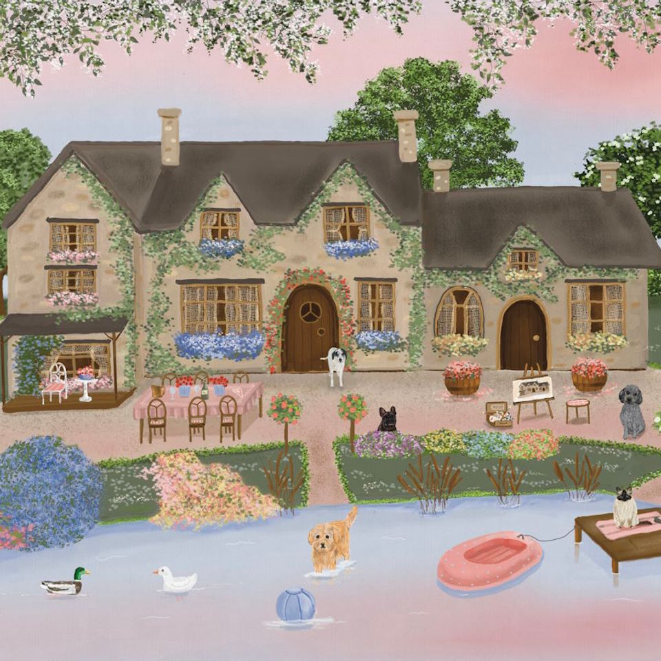 Four seasons Summer painting