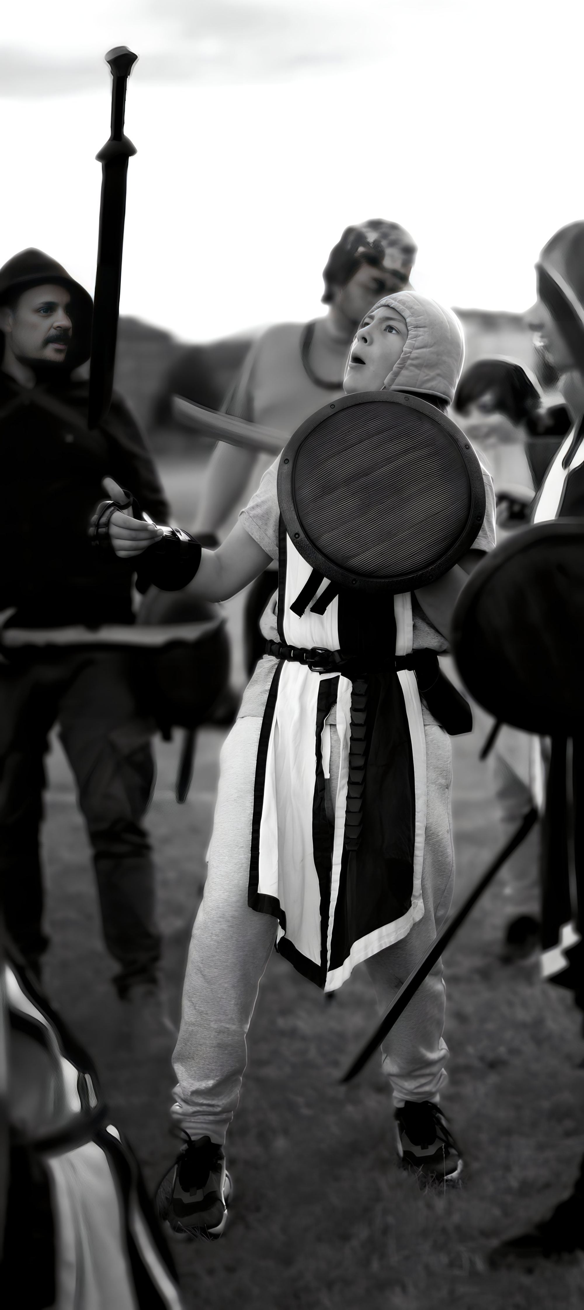Vikingaspel i svartvitt