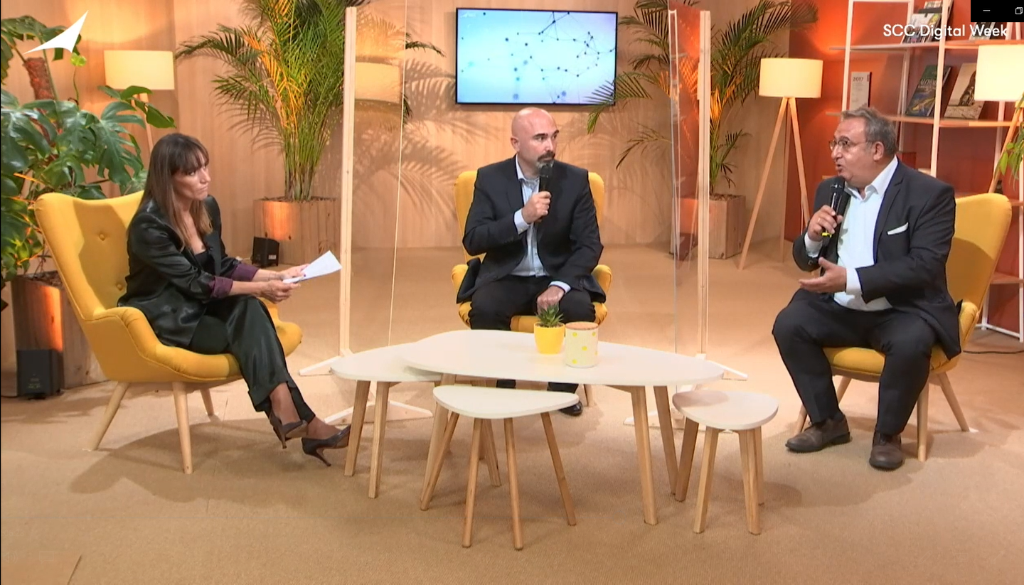Interview rubrik sur le plateau de la SCC Digital Week