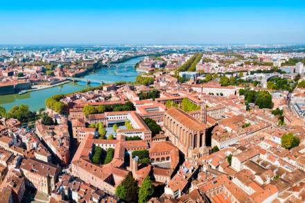 vue aérienne de Toulouse
