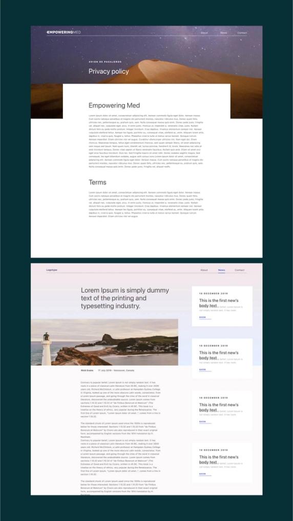 Parent Organization Corporate Website Design