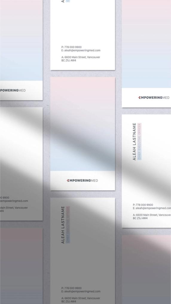 Business Card Design Medical