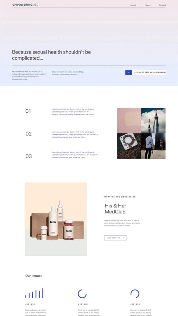 Healthcare Website Design