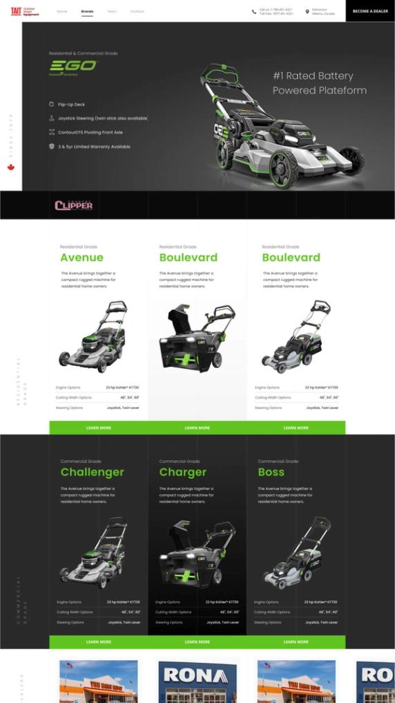Lawn Mower Website