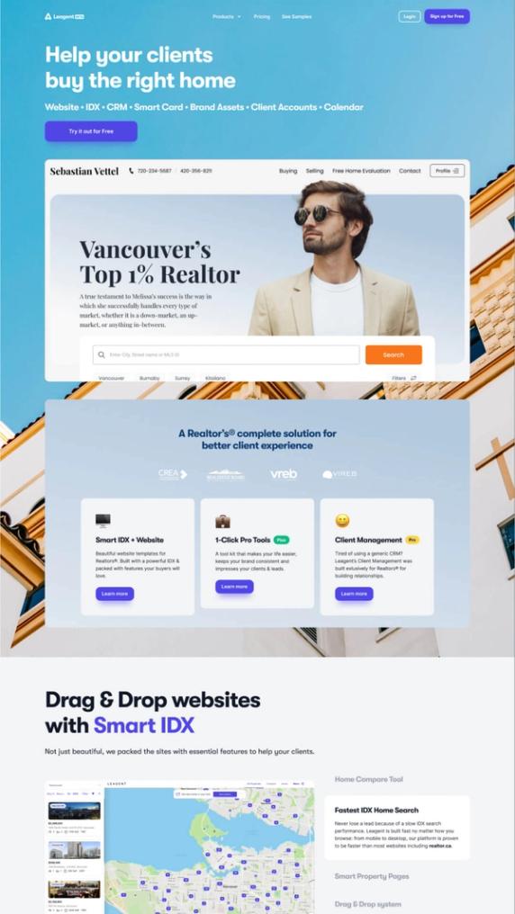 SaaS Website Home Page Design
