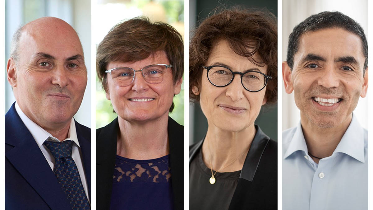 Katalin Karikó, professor Drew Weissman, professor Uğur Şahin & dr. Özlem Türeci