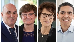 Katalin Karikó, professor Drew Weissman, professor Uğur Şahin & dr. Özlem Türeci