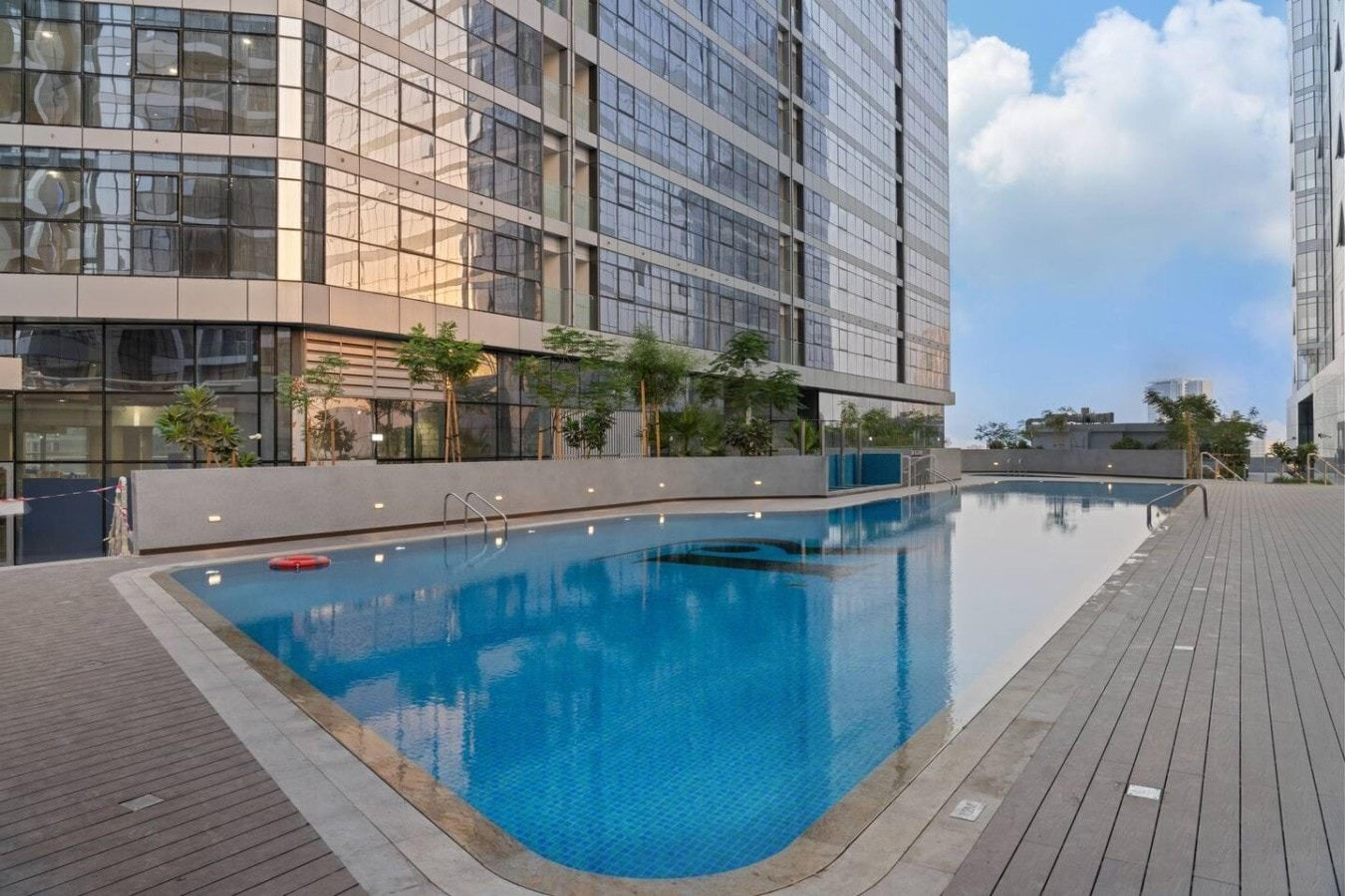 Residents' pool on the podium deck of Radiant Bay