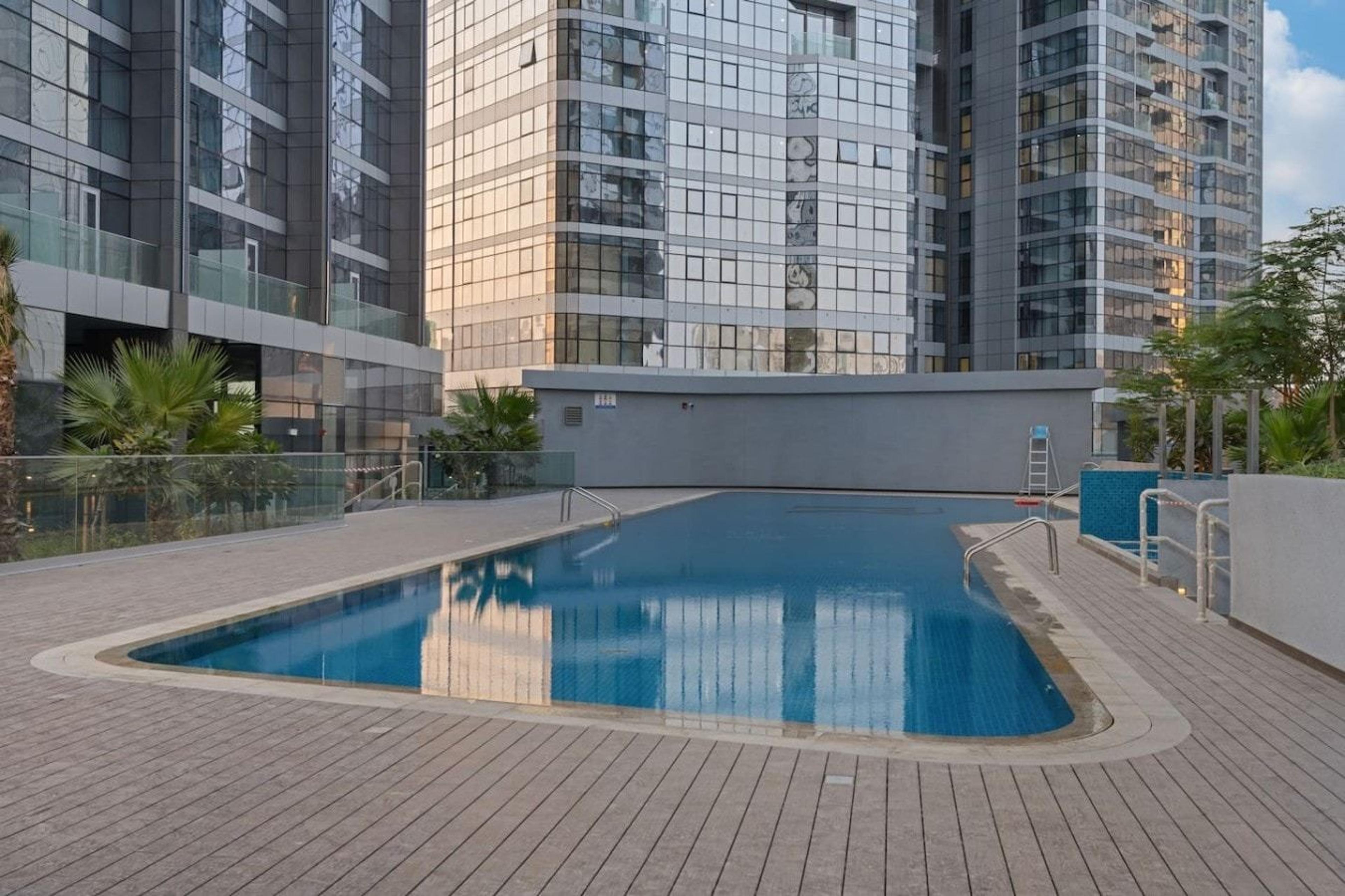 Residents' pool on the podium deck of Radiant Bay