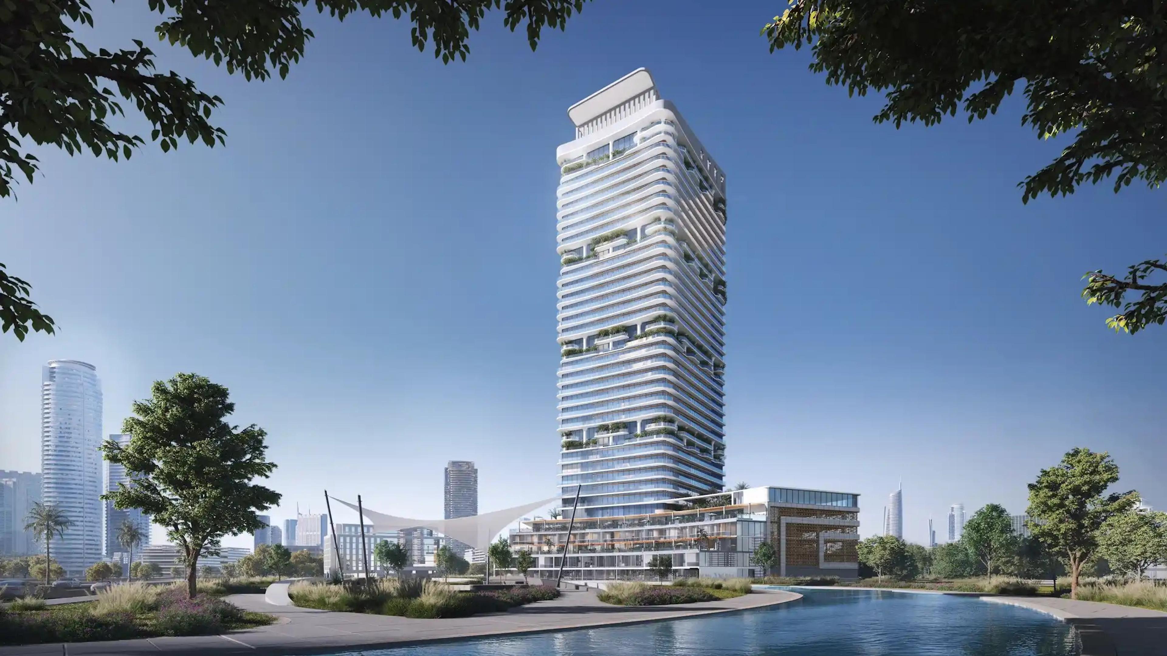 Radiant Elite Tower beside the canal (developer's render)