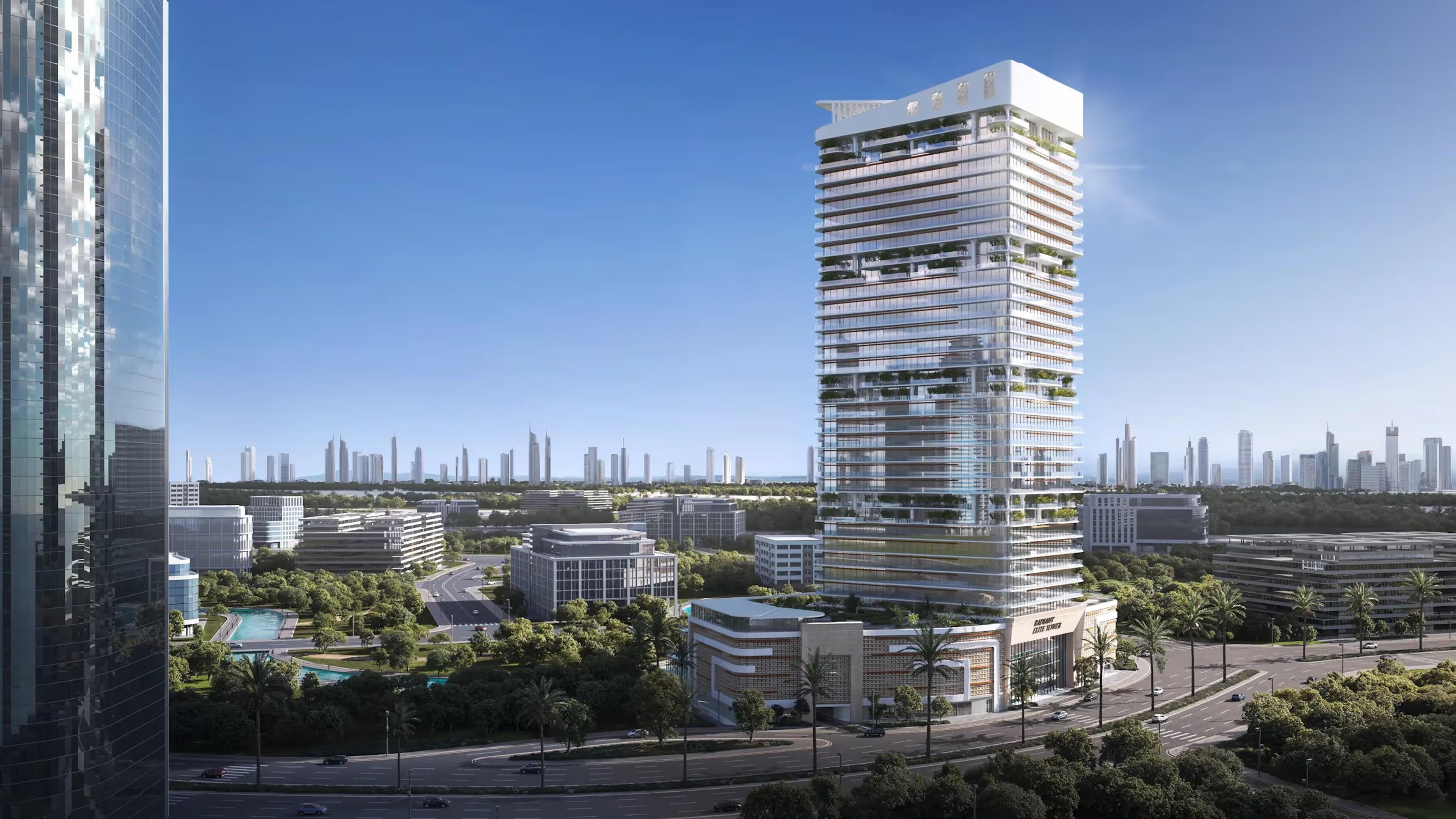 Radiant Elite Tower against the Al Reem Island skyline (developer's render)