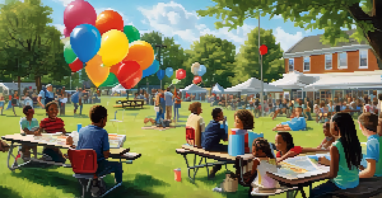 Residents of Raleigh gathered in a park for a community meeting, discussing public policies with children playing nearby.