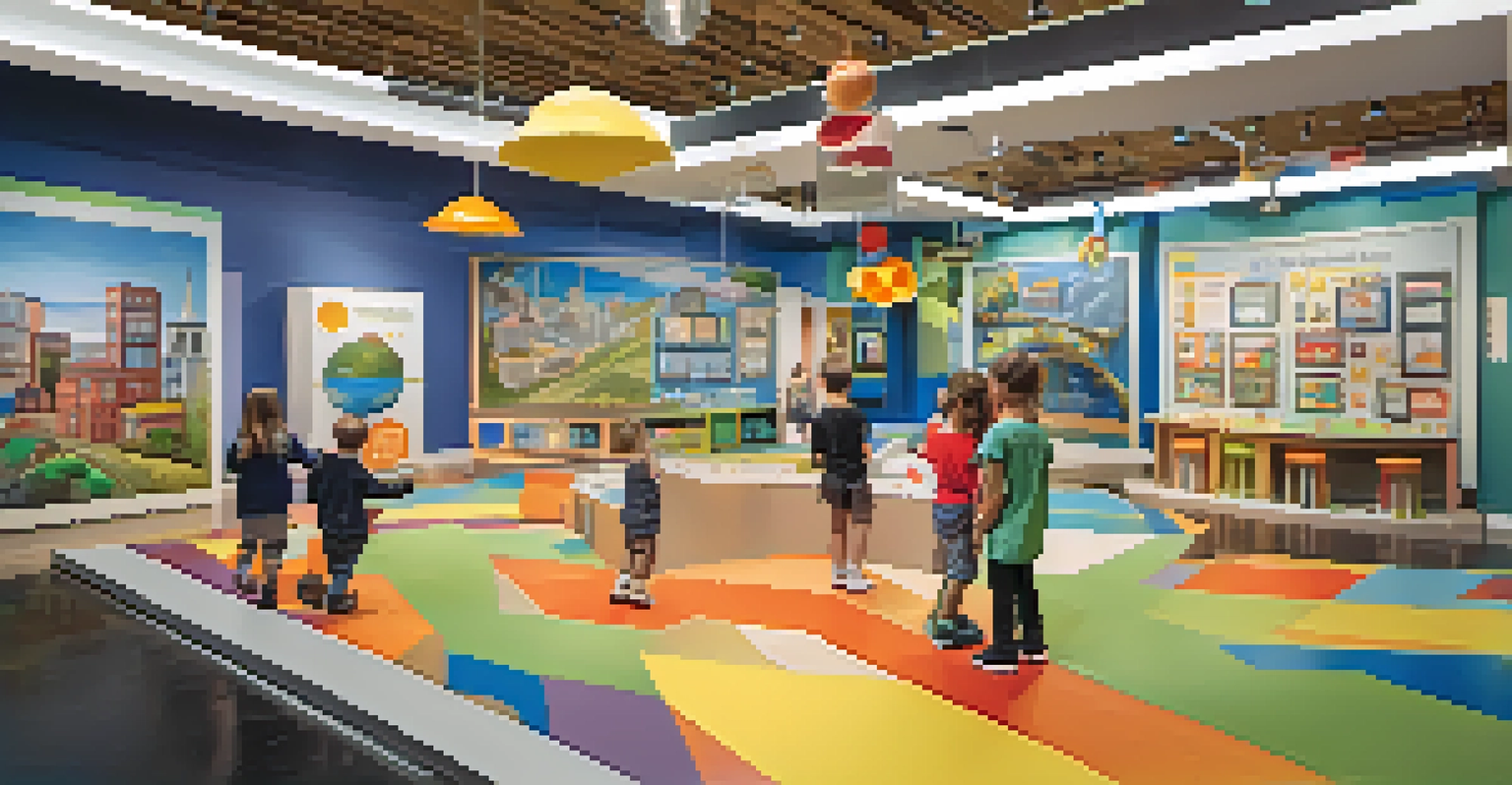 Children engaging in hands-on activities at the Marbles Kids Museum.