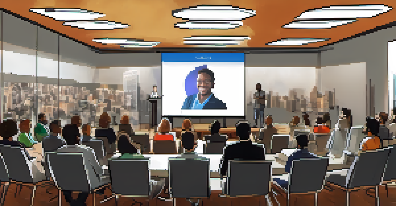 A startup pitch presentation with entrepreneurs presenting their ideas to an engaged audience.
