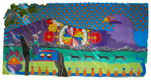 Riverside (Langevin) School New Indigenous 1 Panel Mural