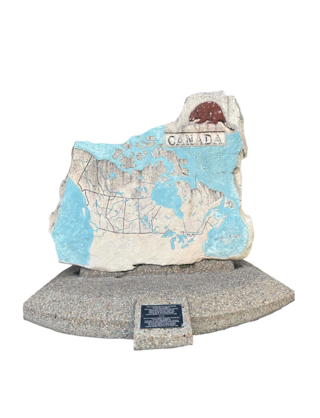 Rock Carving of Canada