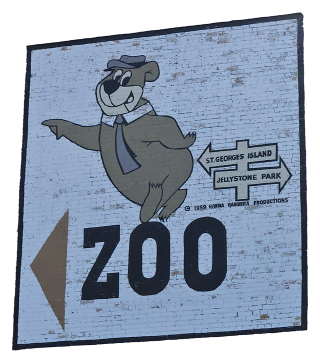Inglewood Zoo Sign (Yogi Bear)