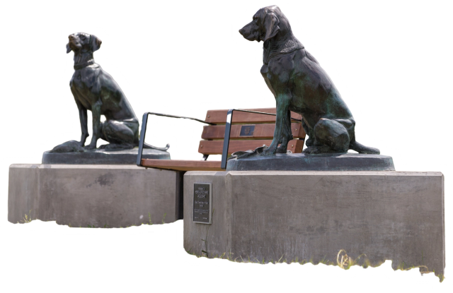 Deux Chiens Assis