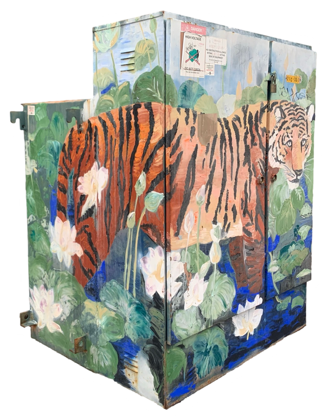 Tiger in the Lilies
