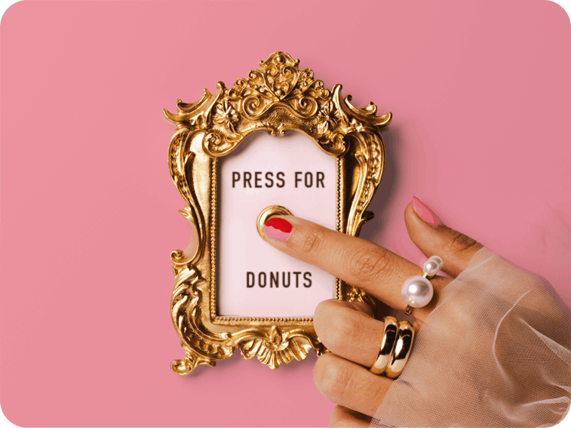 Donuts at your fingertips