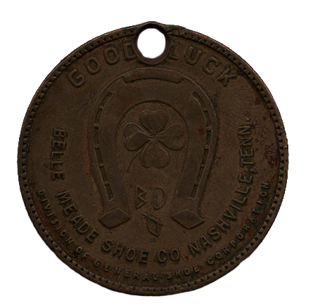 Good Luck Coin from Belle Meade Shoe Co.