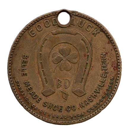 Good Luck Coin from Belle Meade Shoe Co.
