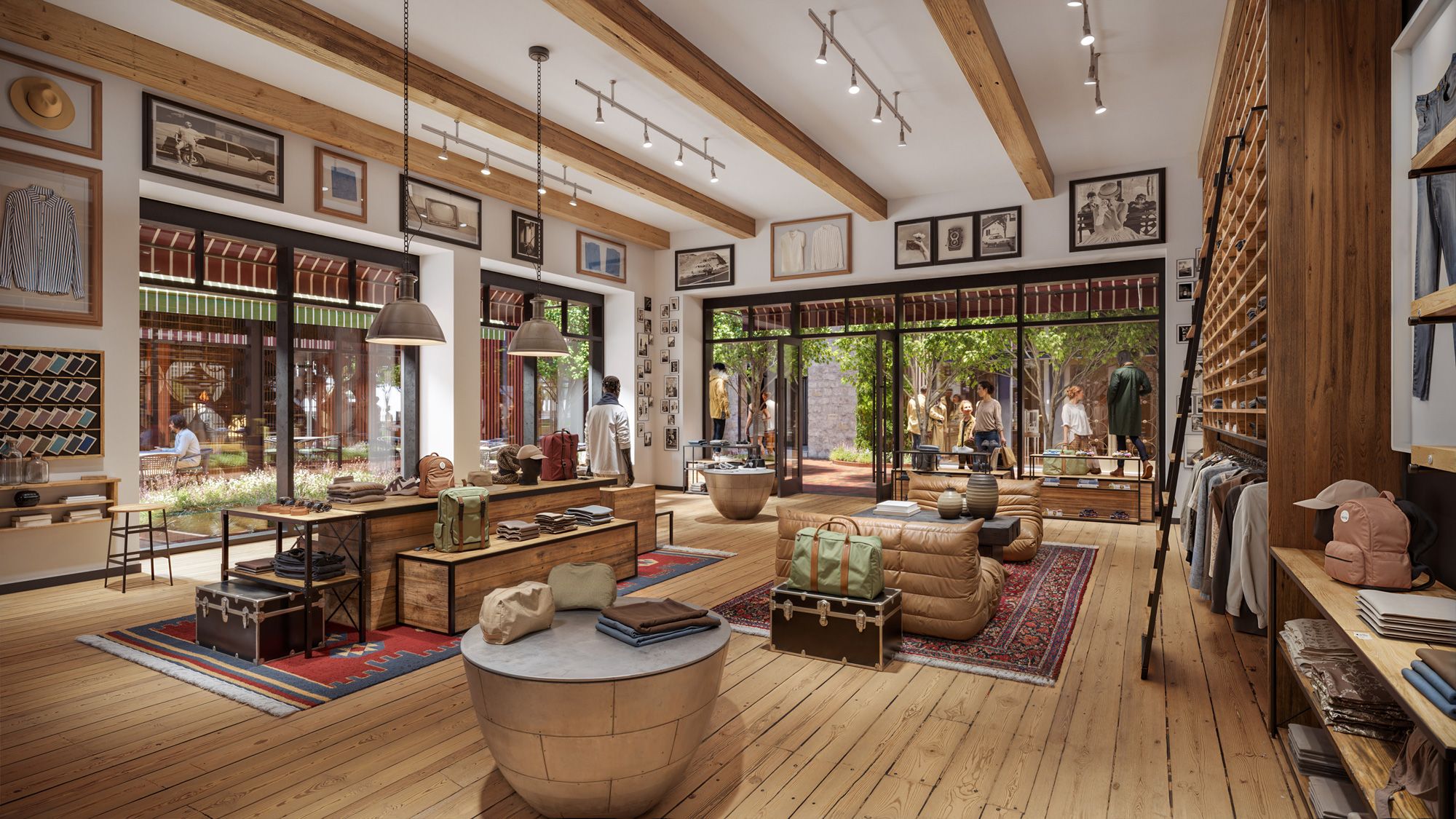 rendering of mens shop in Belle Meade Village