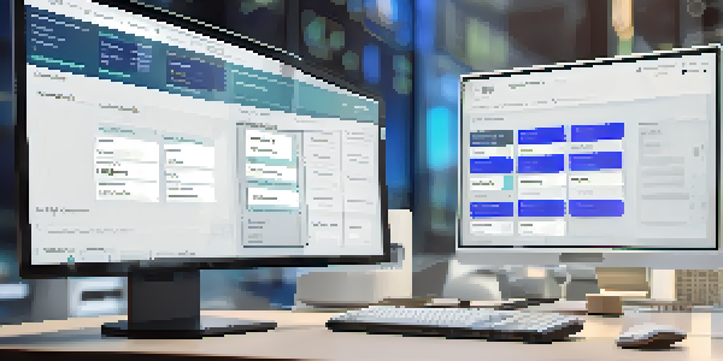 A close-up view of a computer screen showing a customizable smart contract interface with highlighted parameters in a modern office setting.
