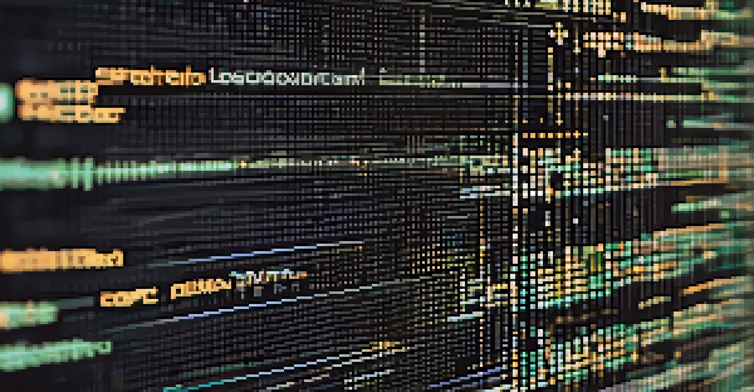 A close-up view of a computer screen displaying code for an ethical smart contract, with a soft glow illuminating the details.