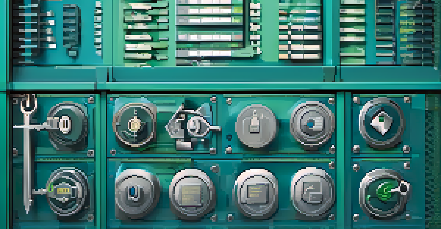 An infographic showing a bank vault and multiple keys representing the collaborative nature of multi-signature wallets.