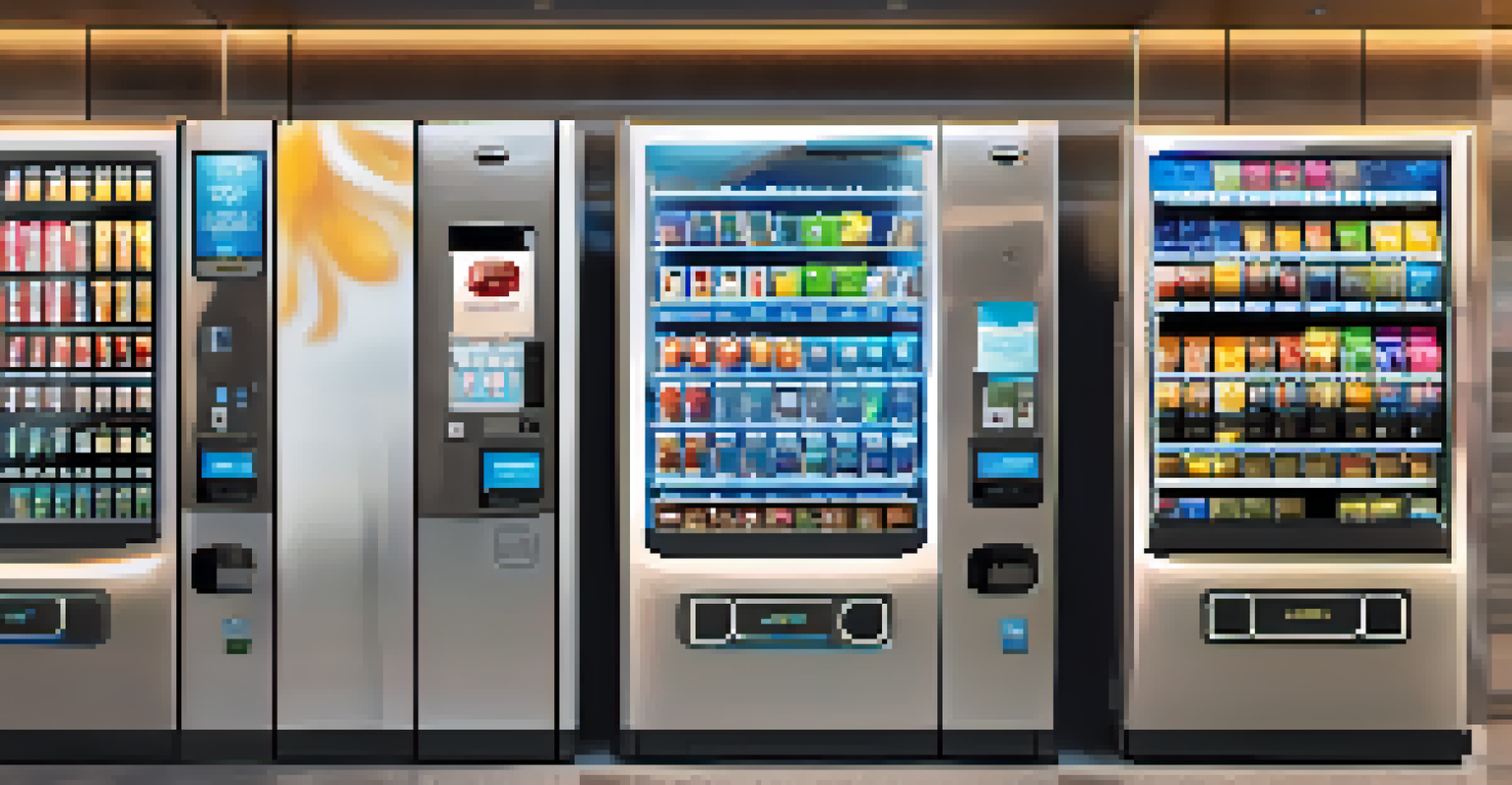 A hand inserting a coin into a modern vending machine with a digital display indicating a successful transaction.