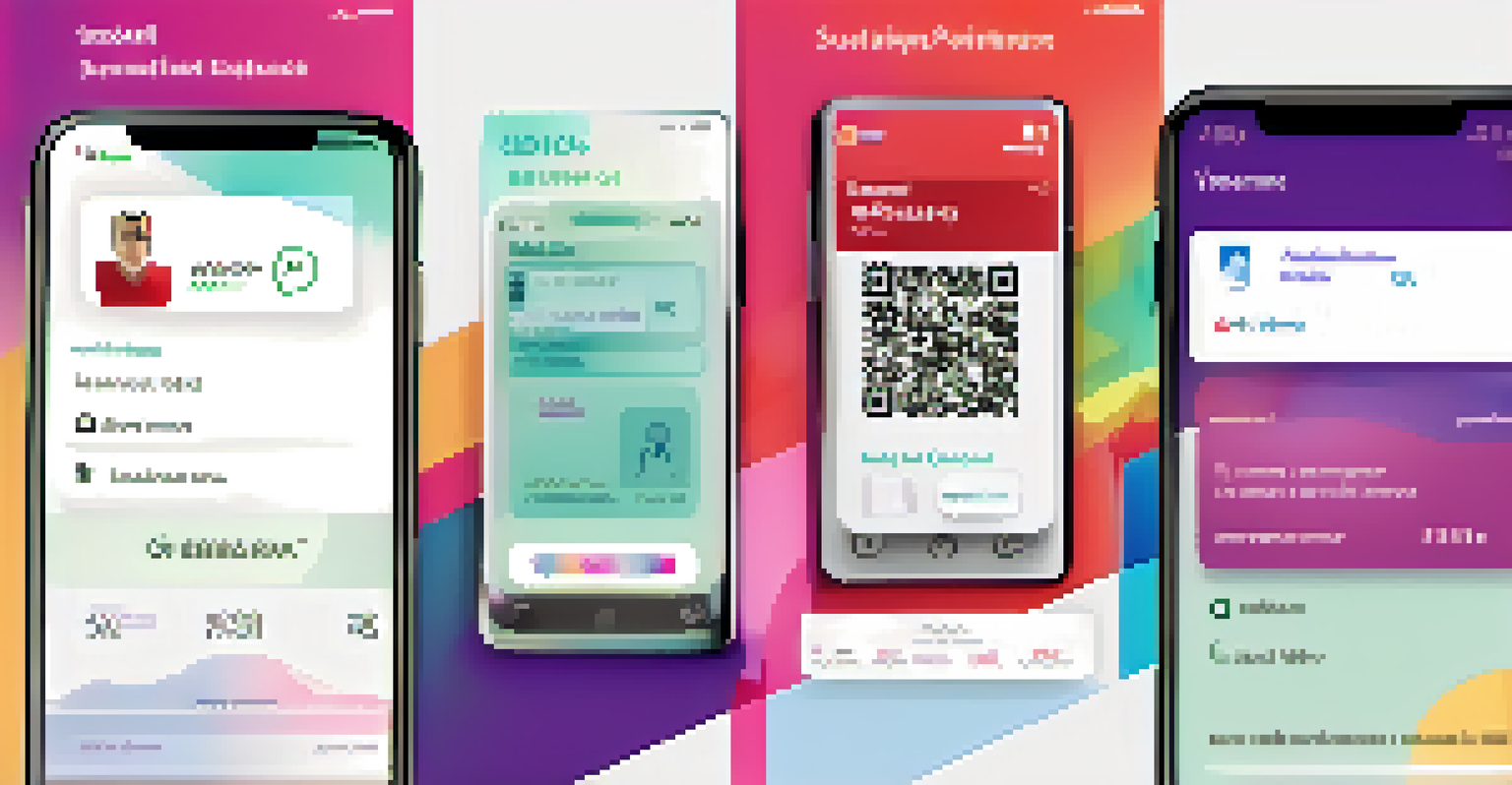 A smartphone displaying a digital wallet interface with verifiable credentials like ID cards and health records.