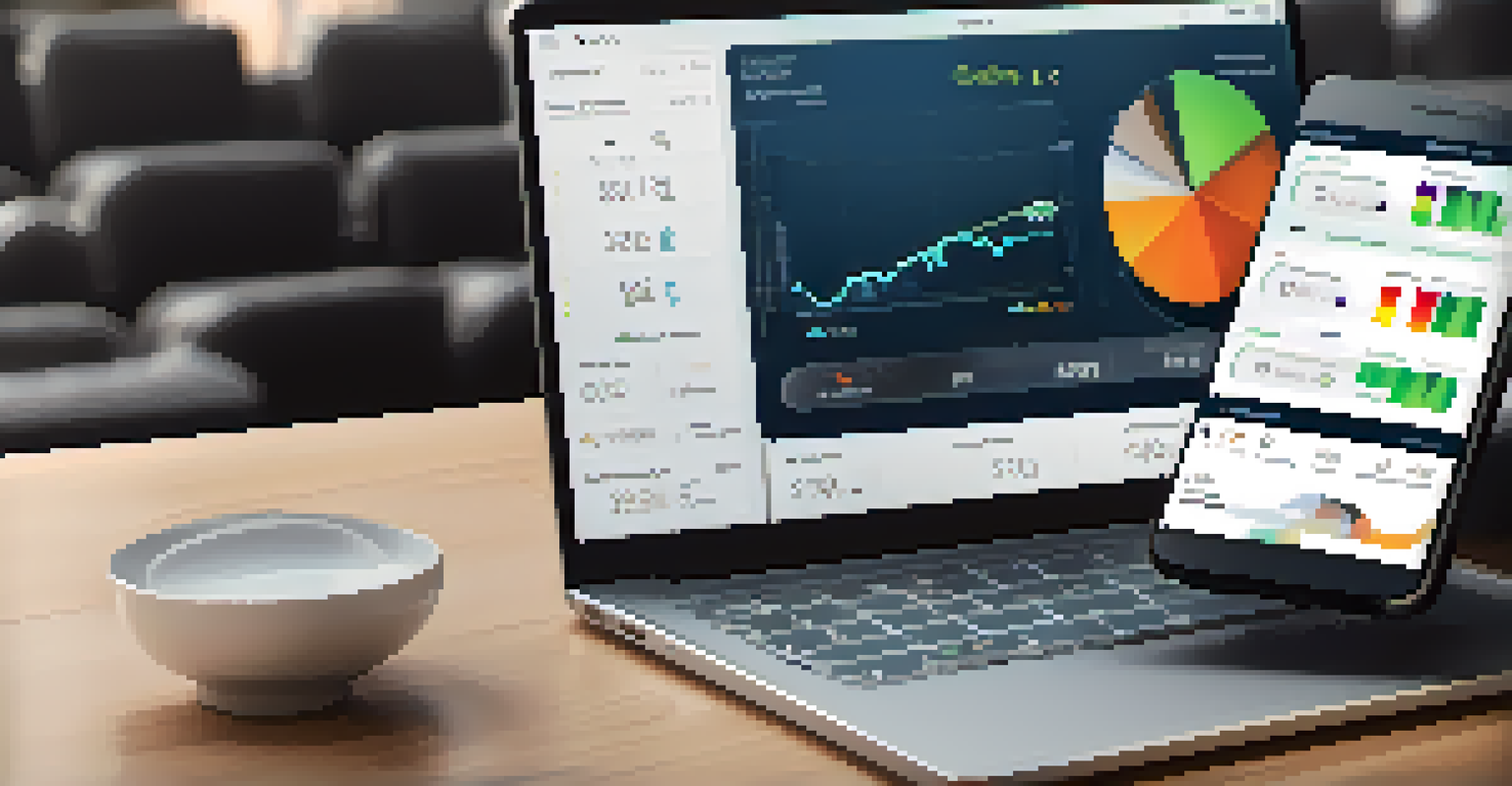 A digital wallet interface showcasing synthetic assets with performance graphs and analytics.