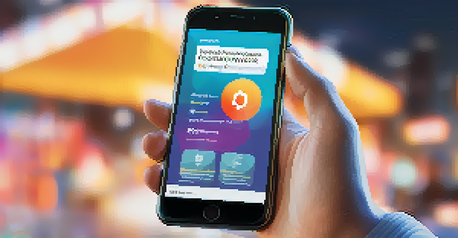 A close-up of a smartphone showing a decentralized publishing platform, with an abstract blockchain background.