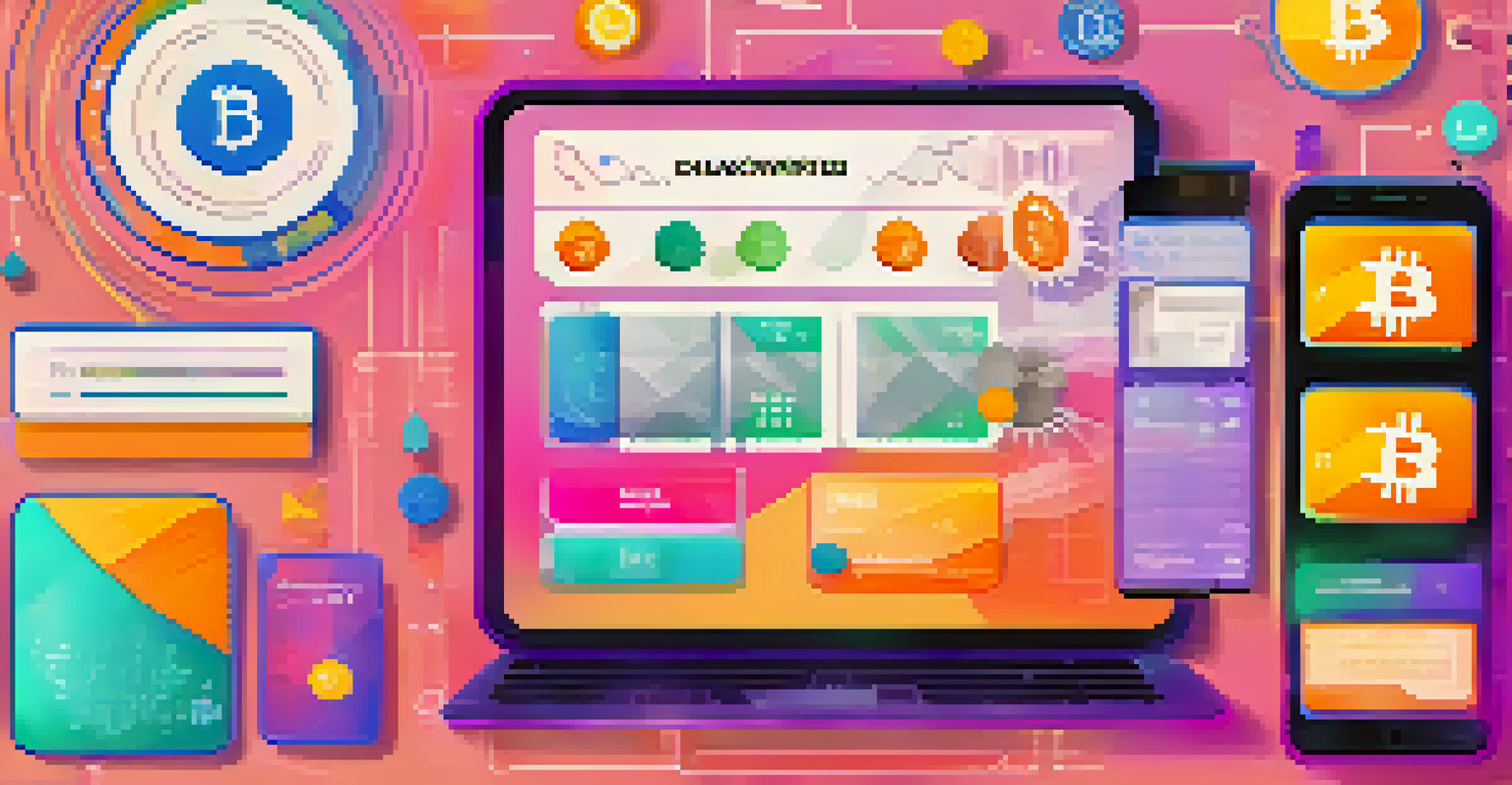 Close-up of a digital wallet interface showing cryptocurrencies and cross-chain transfer options on a touchscreen device.