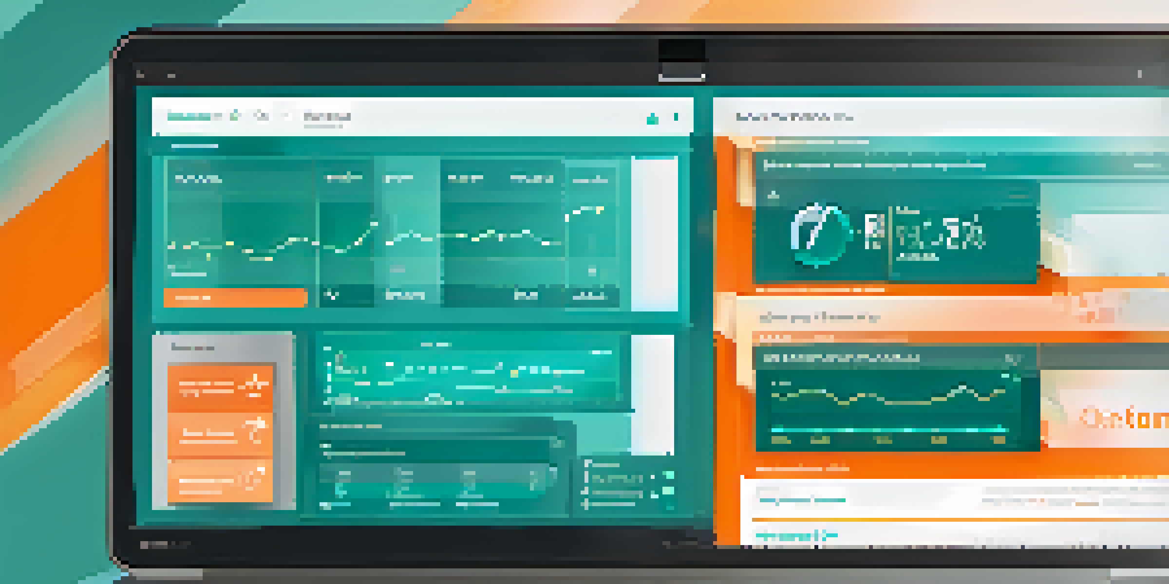 A digital privacy dashboard on a computer screen with colorful controls and icons for managing privacy settings.