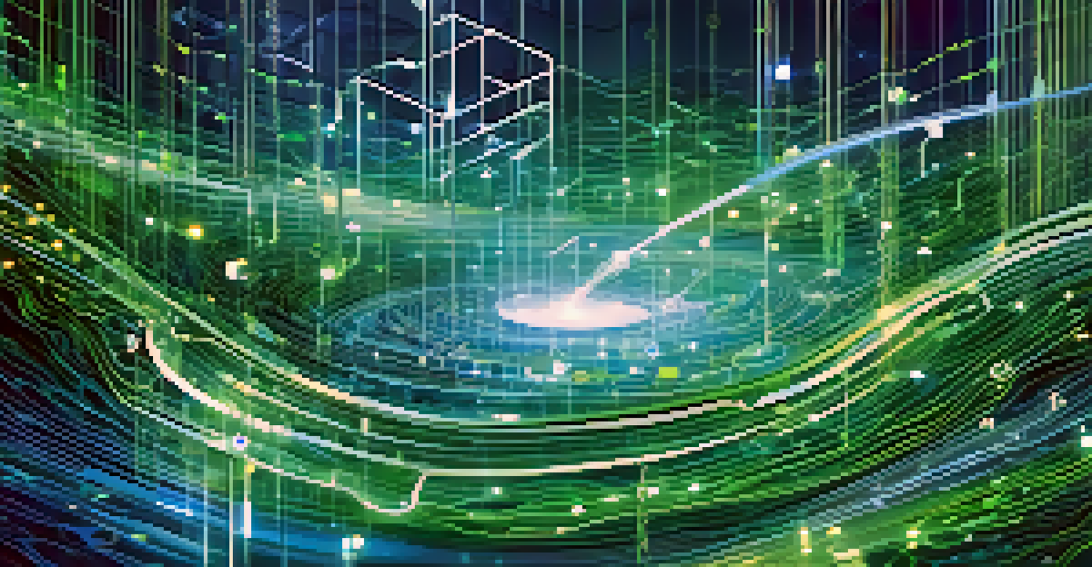 An abstract image illustrating the concept of liquidity in cryptocurrencies, with digital assets flowing between blockchain nodes.