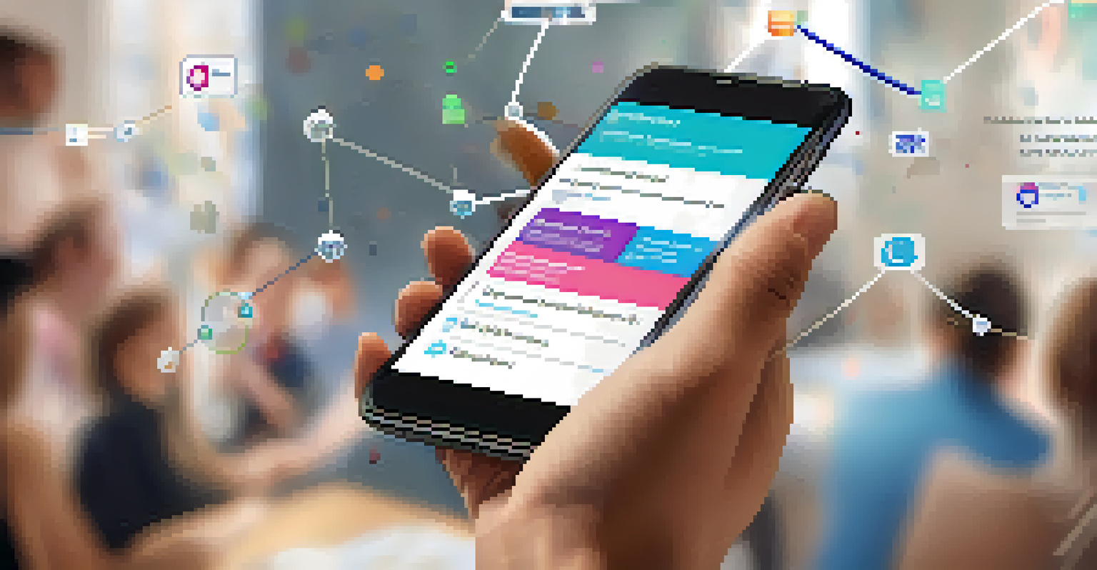 A close-up of a smartphone showing a blockchain donation app, with graphs and milestones visible, symbolizing the connection between technology and community support.