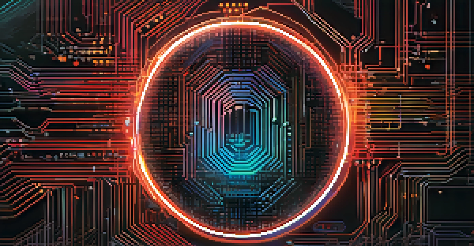 An abstract image illustrating DeFi security vulnerabilities, with a cracked digital shield and neon colors symbolizing cyber threats.