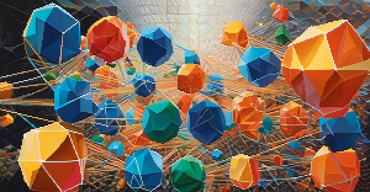 Abstract depiction of the Proof-of-Stake mechanism with interconnected nodes and vibrant colors.