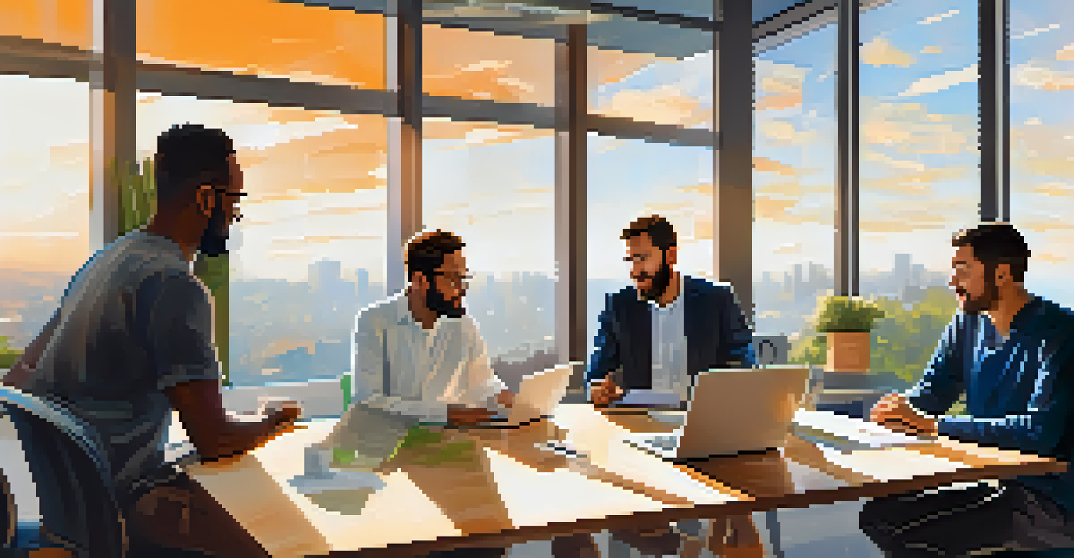 A diverse group of developers collaborating on Ethereum Improvement Proposals in a modern office setting.